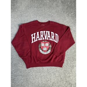 Harvard Sweatshirt Mens M Red Graphic Pullover Fleece Awake Heavyweight